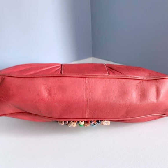 Kate Landry Beaded Leather Hobo Bag - Picture 4 of 7